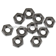 HEX THIN NUT WITH Plain, Black, Zinc Plated, HDG SURFACE FINISH